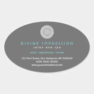 Divine Impression Promotionsticker Ovaler Aufkleber