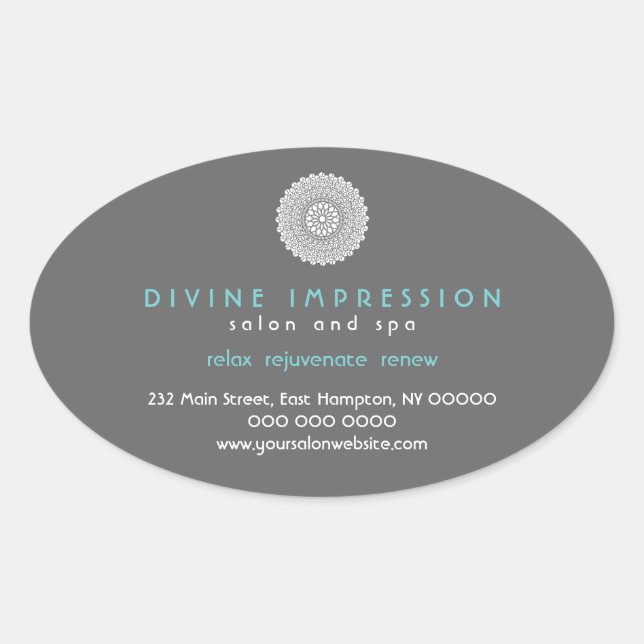 Divine Impression Promotionsticker Ovaler Aufkleber (Vorderseite)