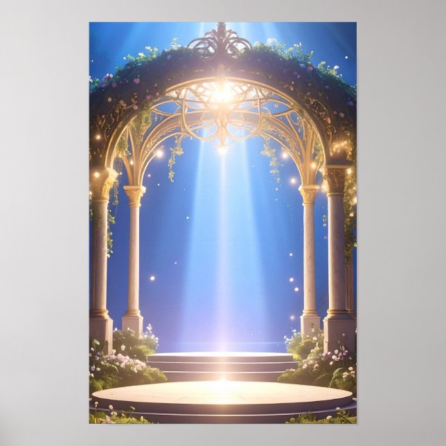 Divine Light Forest Archway Poster (Vorne)
