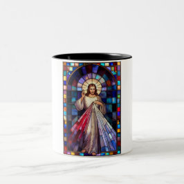 Divine Mercy Jesus Coffee Mug Zweifarbige Tasse