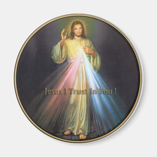 DIVINE MERCY JESUS ICH VERTRAUEN IN SIE MAGNET (Vorne)