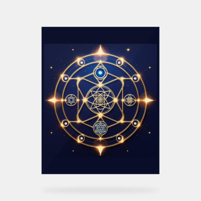 Divine Radiance – 5: Illuminated Universal Energy Acrylschild (Vorderseite)