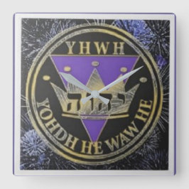 Divine Royal Victory Keramik Tile Quadratische Wanduhr