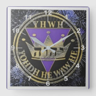 Divine Royal Victory Keramik Tile Quadratische Wanduhr