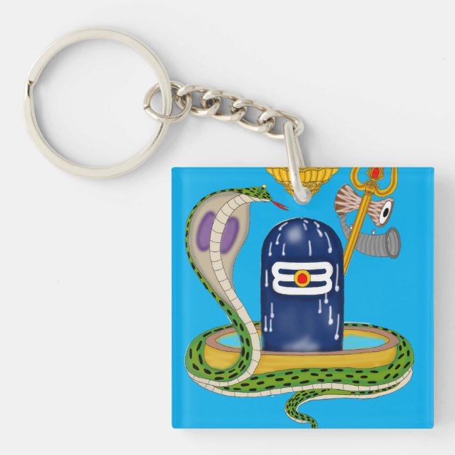 Divine Shivlingam Keychain – Sacred Mahadev Symbol Schlüsselanhänger (Vorderseite)