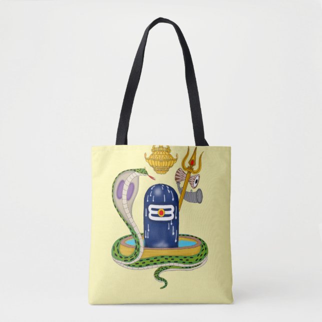 Divine Shivlingam Tote Bag – Spiritual Vibes Every (Vorderseite)