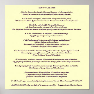 Divine Spark Meditation - Maßgeschneidert Poster