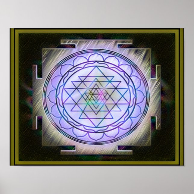 Divine Sri Yantra13 Poster (Vorne)