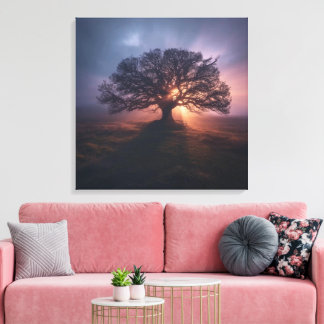 Divine Tree Wall Art Spiritual Sacred Tree of Life Leinwanddruck