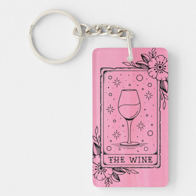 Divine Vino Tarot Schlüsselanhänger (Vorderseite)