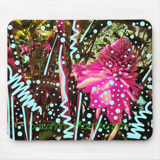 Divine Wonder Blume Aquarium Mousepad (Vorne)