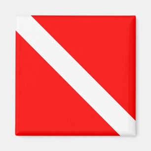 Diving Flag Scuba Diver Diver Down Magnet