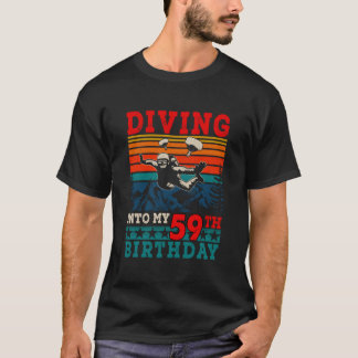 Diving Into My 59Th Skydiving T-Shirt