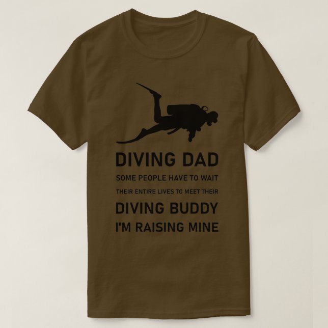 Diving Papa Scuba Diver Scuba Diving 12 T-Shirt (Design vorne)