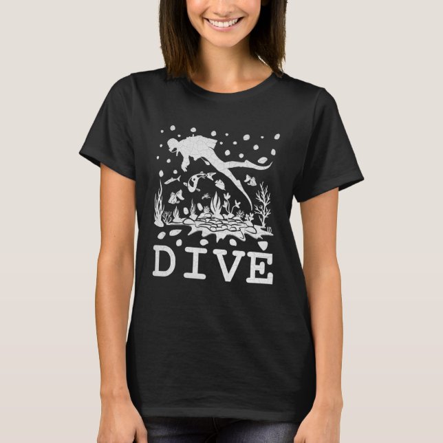 Diving under Water Scuba Dive Scuba Diver Scuba Di T-Shirt (Vorderseite)
