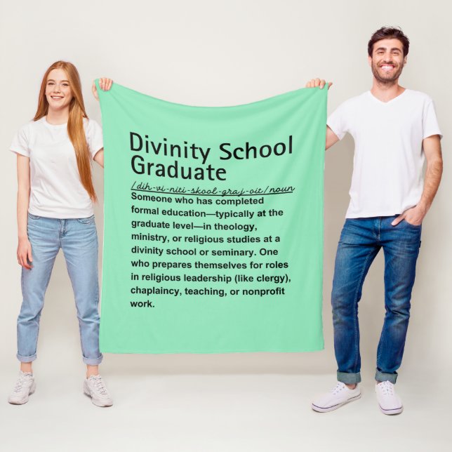 Divinity School Fleecedecke (Beispiel)