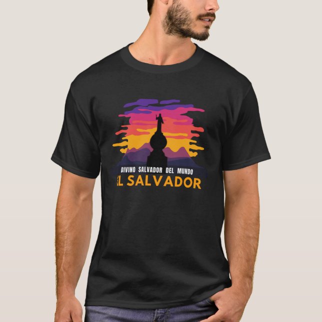 Divino Salvador del Mundo, El Salvador, Playera T-Shirt (Vorderseite)
