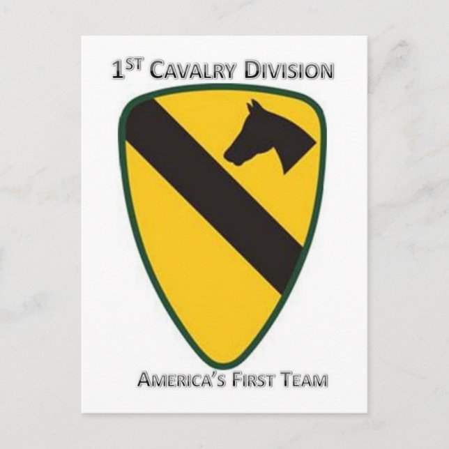Division Cavalry Postkarte (Vorderseite)