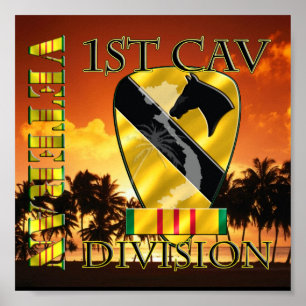 Division Cavalry Vietnam Veteran Poster