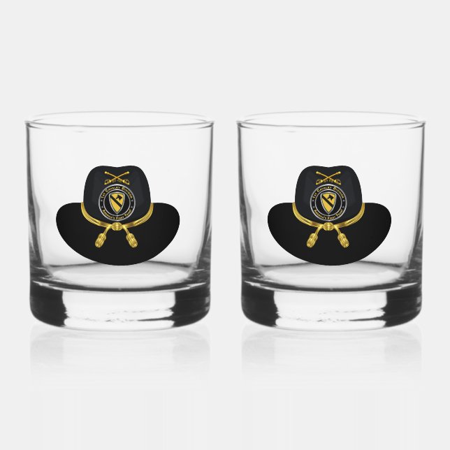 Division Cavalry Whiskyglas (Vorderseite)