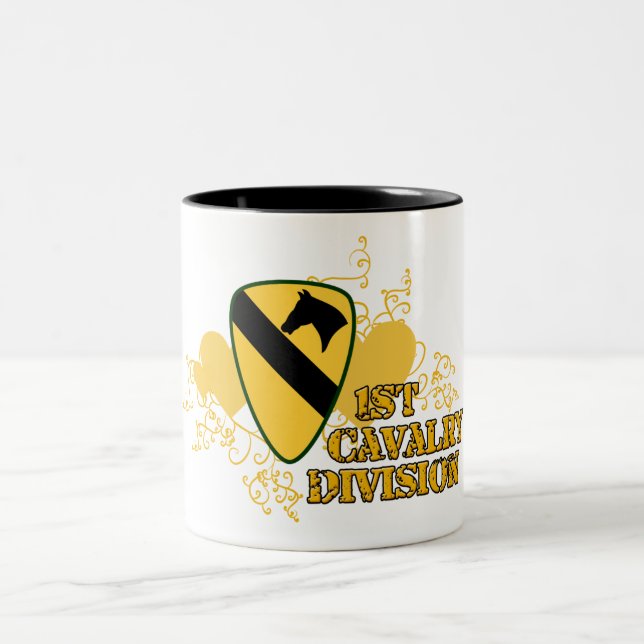 Division Cavalry Zweifarbige Tasse (Mittel)