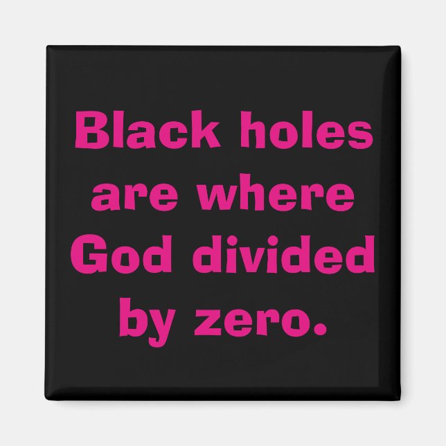 Division durch Zero Math Magnet (Vorne)