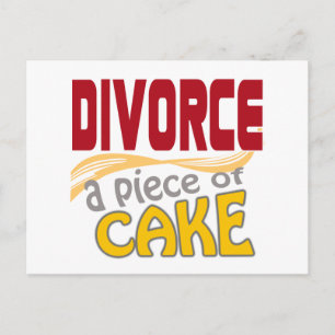 Divorce - Piece of Cake Postkarte