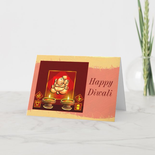 Diwali 6 feiertagskarte (Vorderseite)