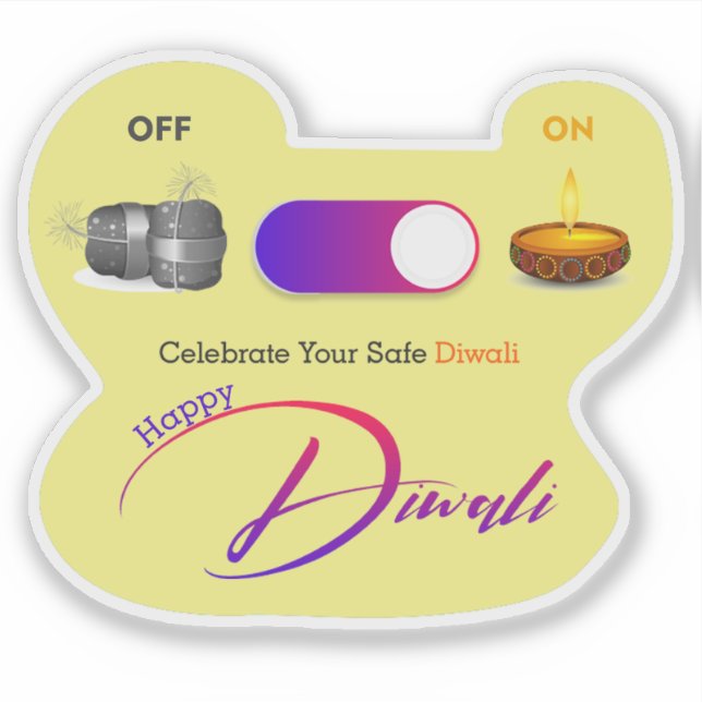 Diwali-Aufkleber Aufkleber (Vorderseite)