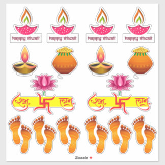 Diwali-Aufkleber-Combo-Set Aufkleber