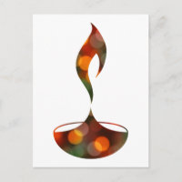Diwali diya bokeh candle