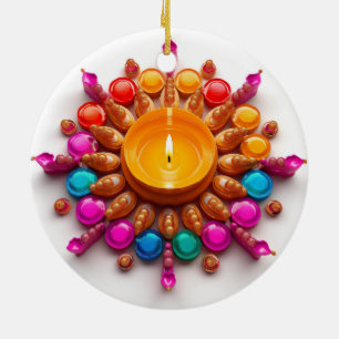 Diwali Diya Keramik Ornament