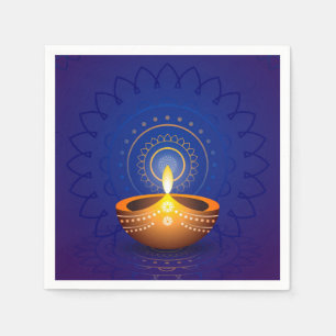 Diwali Diya Napkins Serviette