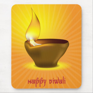 Diwali Diya - Öllampe für dipawali Feier Mousepad