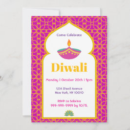 Diwali Einladung Party Card