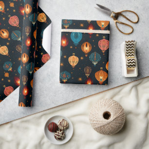 Diwali-Feier-Laternen Geschenkpapier
