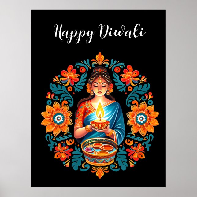 Diwali-Feier Poster (Vorne)
