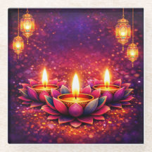 Diwali-Fest feiern, Glasuntersetzer