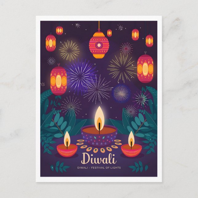 Diwali Festival del film Locarno Vintag Postkarte (Vorderseite)