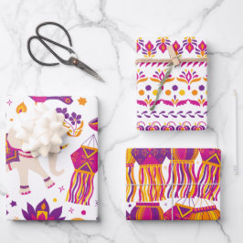 Diwali Festival of Lights Geschenkpapier Set