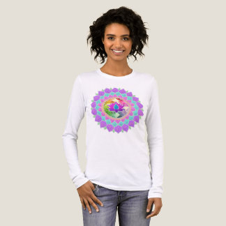 Diwali Glitter-Lotus-Rangoli Tri-Blend Shirt