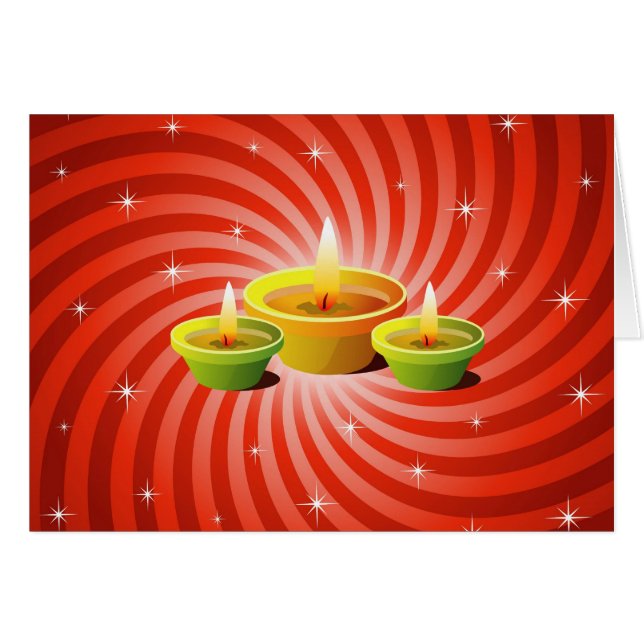 Diwali Grüße (Vorderseite (Horizontal))