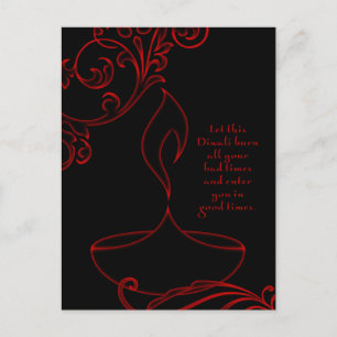 Diwali-Grüße (elegantes Licht) Postkarte