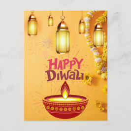 Diwali Grußkarte - Festival der Lichter Postkarte