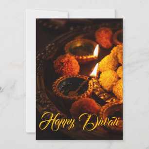 Diwali-Grußkarte zum traditionellen Feiertag Feiertagskarte