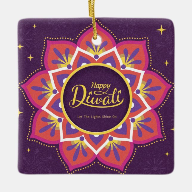 Diwali Keramik Ornament (Vorderseite)