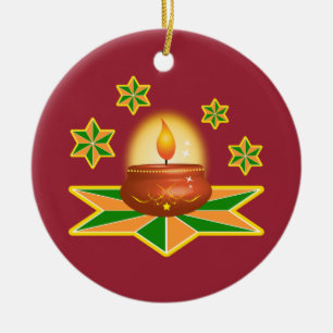 Diwali Laterne Keramikornament