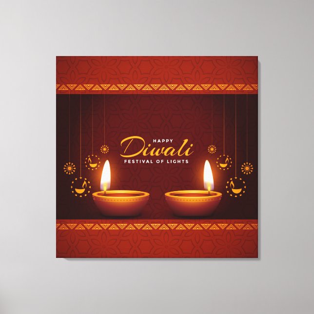 Diwali Leinwanddruck (Vorderseite)