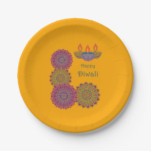 Diwali Mandalases - Saffron Pappteller