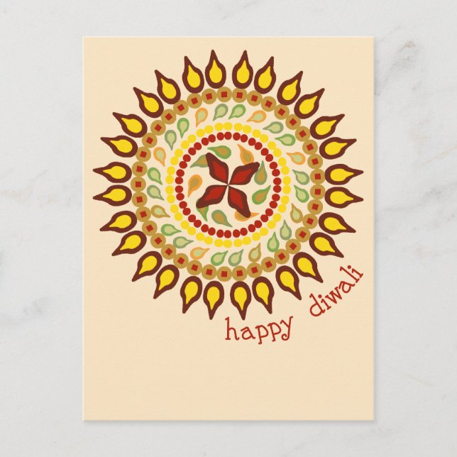 Diwali Postcard Postkarte (Vorderseite)